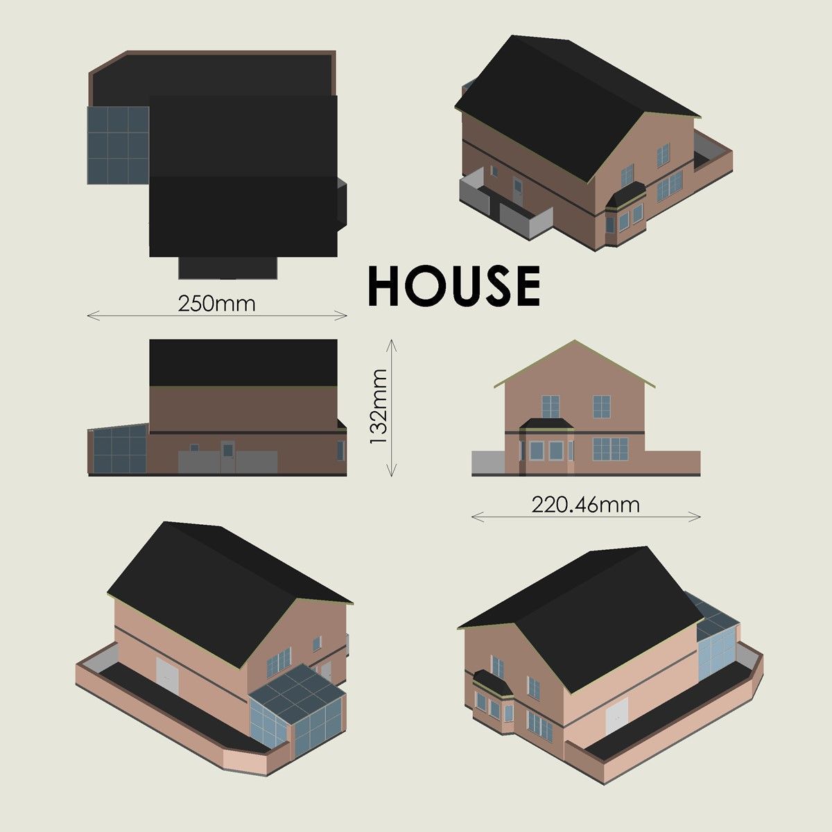 House Building 3D print model_3