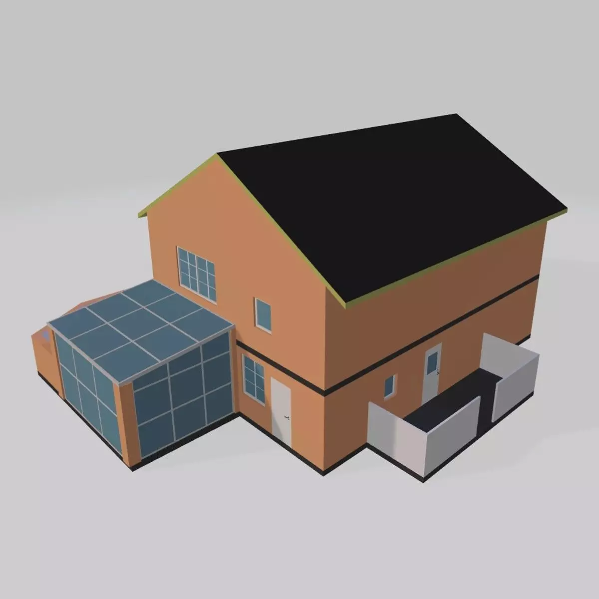 House Building 3D print model_0