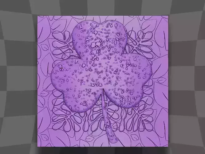 Clover deco for CNC and 3D printing