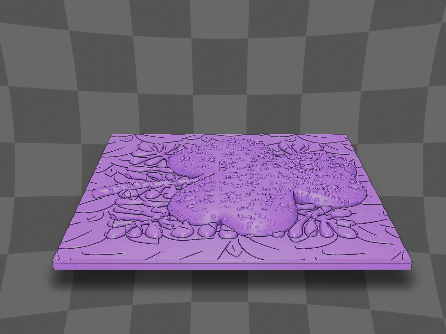 Clover deco for CNC and 3D printing 3D print model_3