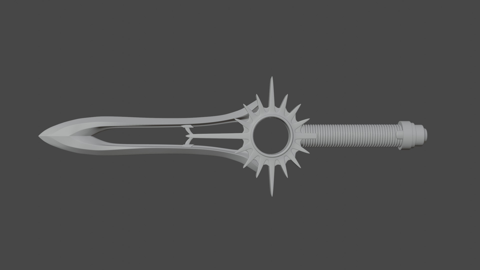 Power Ranger Wild Force Crystal Saber 3D print model  3D print model_4