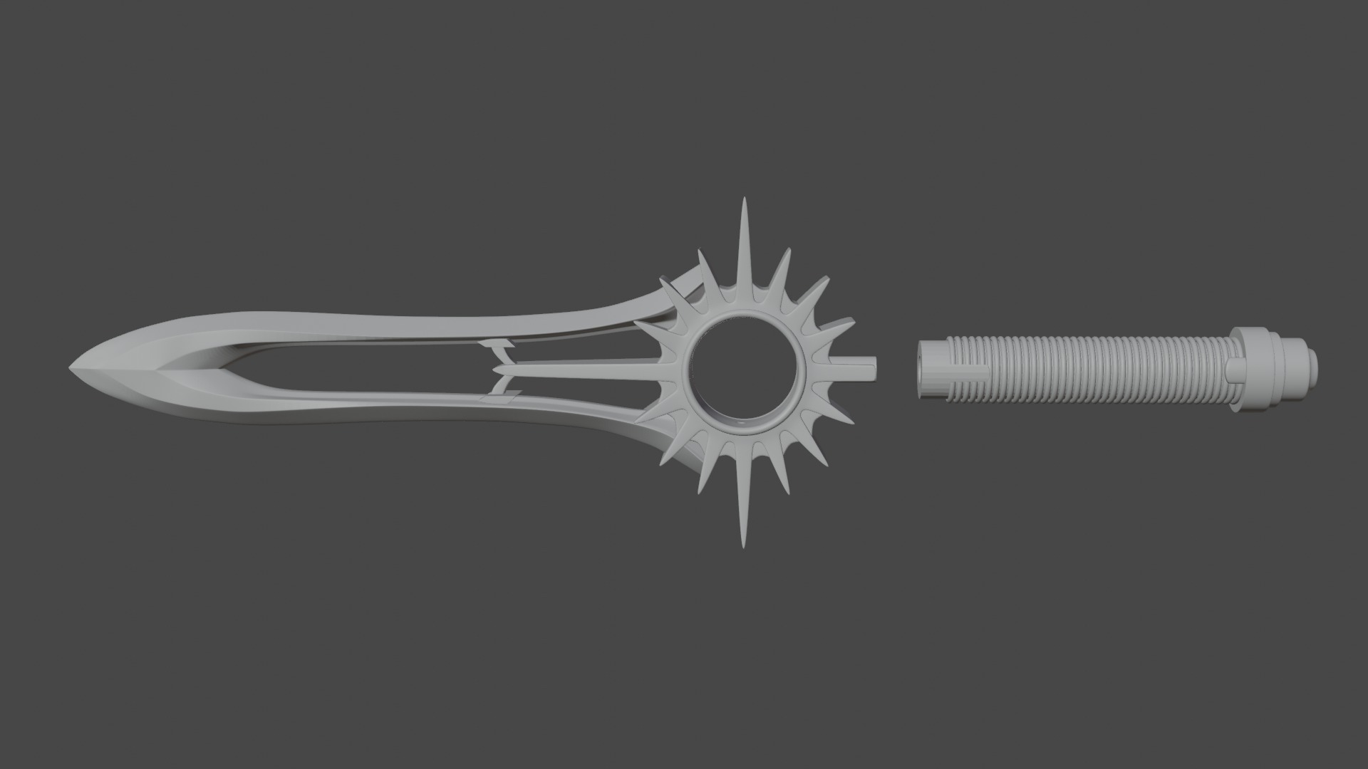 Power Ranger Wild Force Crystal Saber 3D print model  3D print model_6