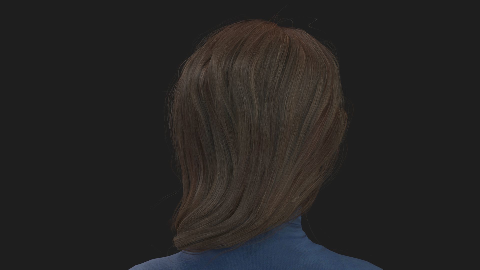 3D Model of a Girl Game Animation Ready 3D model_5