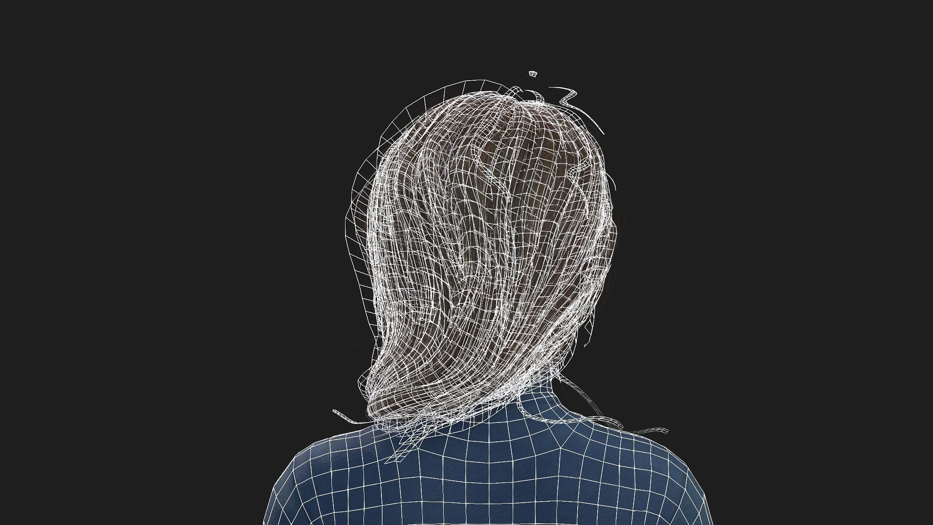 3D Model of a Girl Game Animation Ready 3D model_18