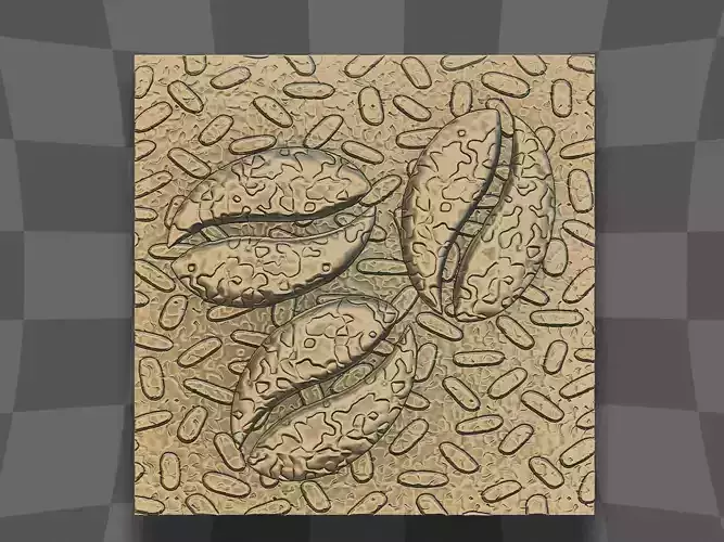 Coffee seeds for 3D printing or CNC 3D print model