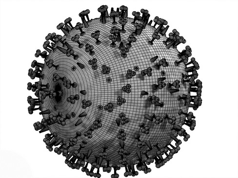 Influenza virus 3D model_9