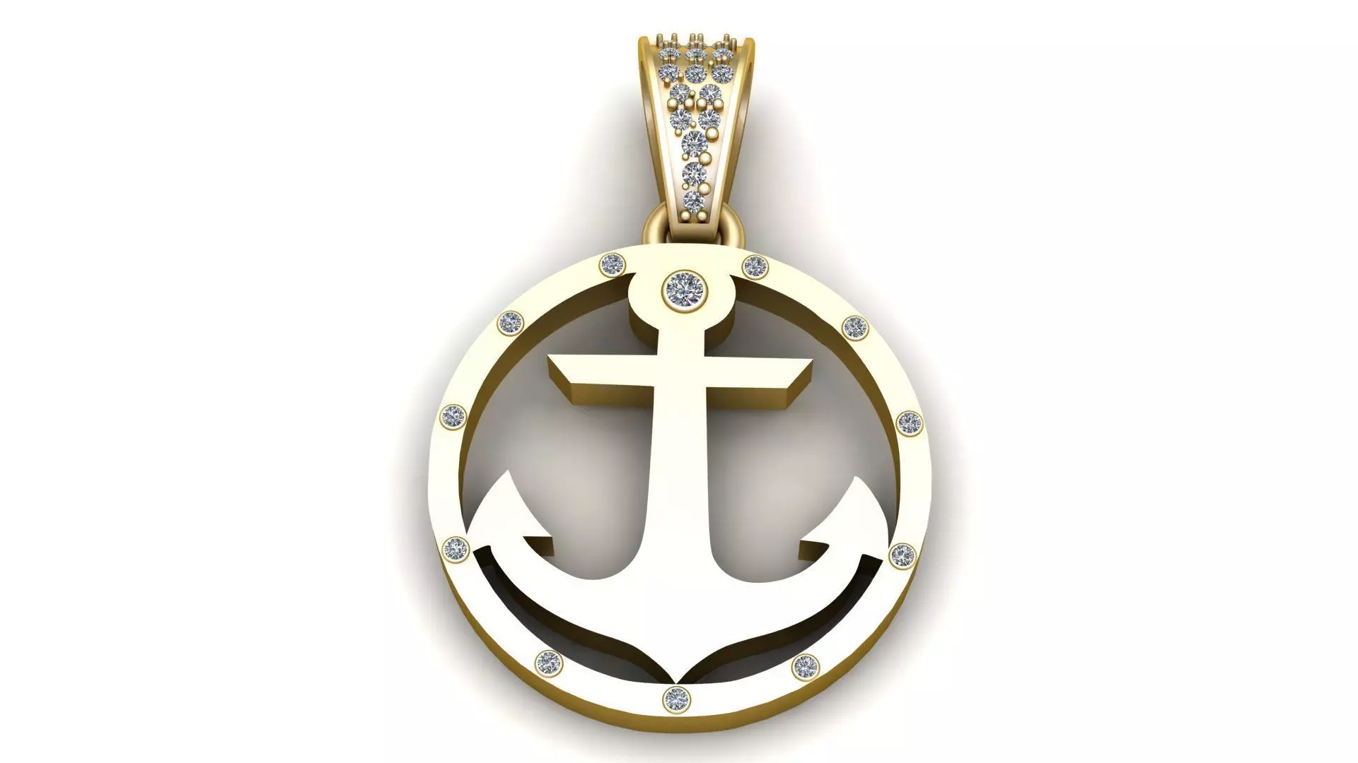 ANCHOR PENDANT 3D PRINTABLE MODEL 3D print model
