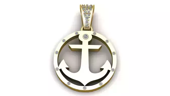 ANCHOR PENDANT 3D PRINTABLE MODEL