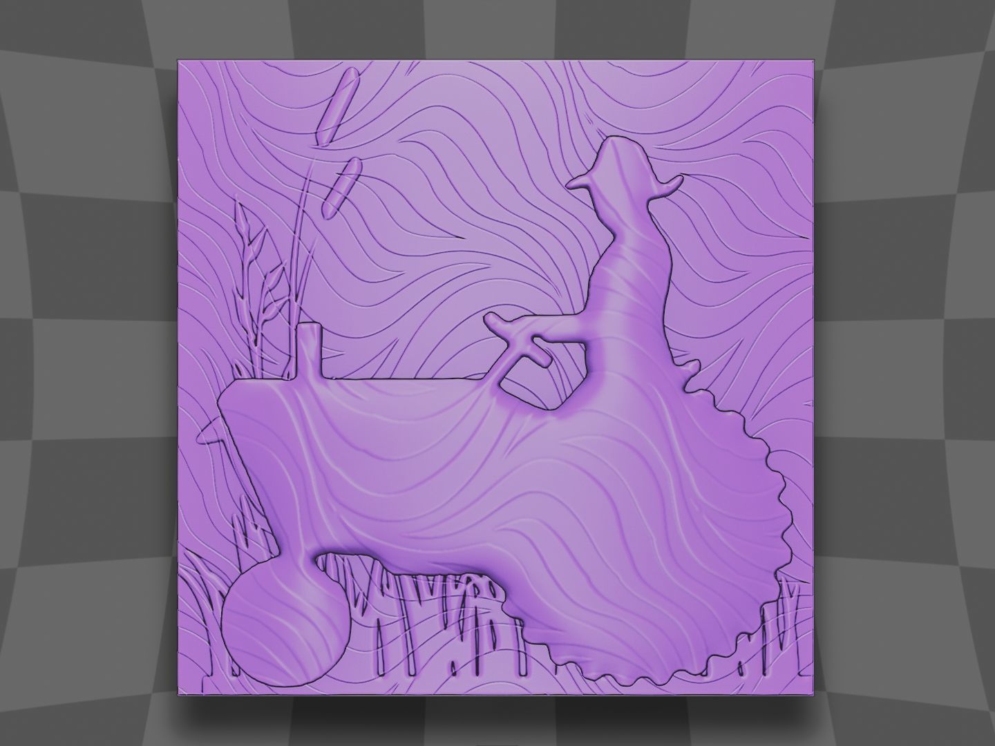 Tractor plow and farmer for CNC 3D print model_1