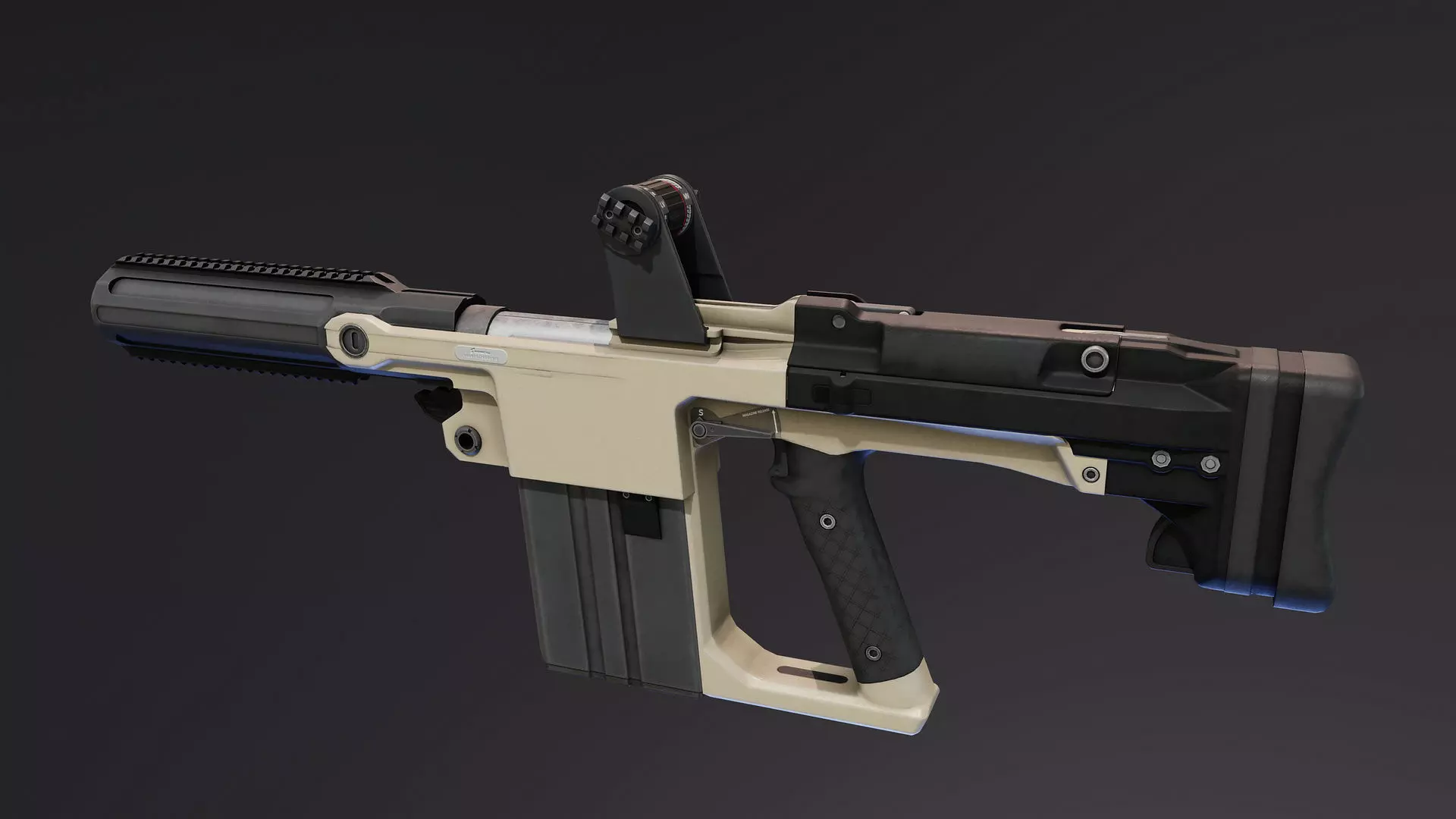 SSW40 Grenade Launcher Low-poly 3D model_0
