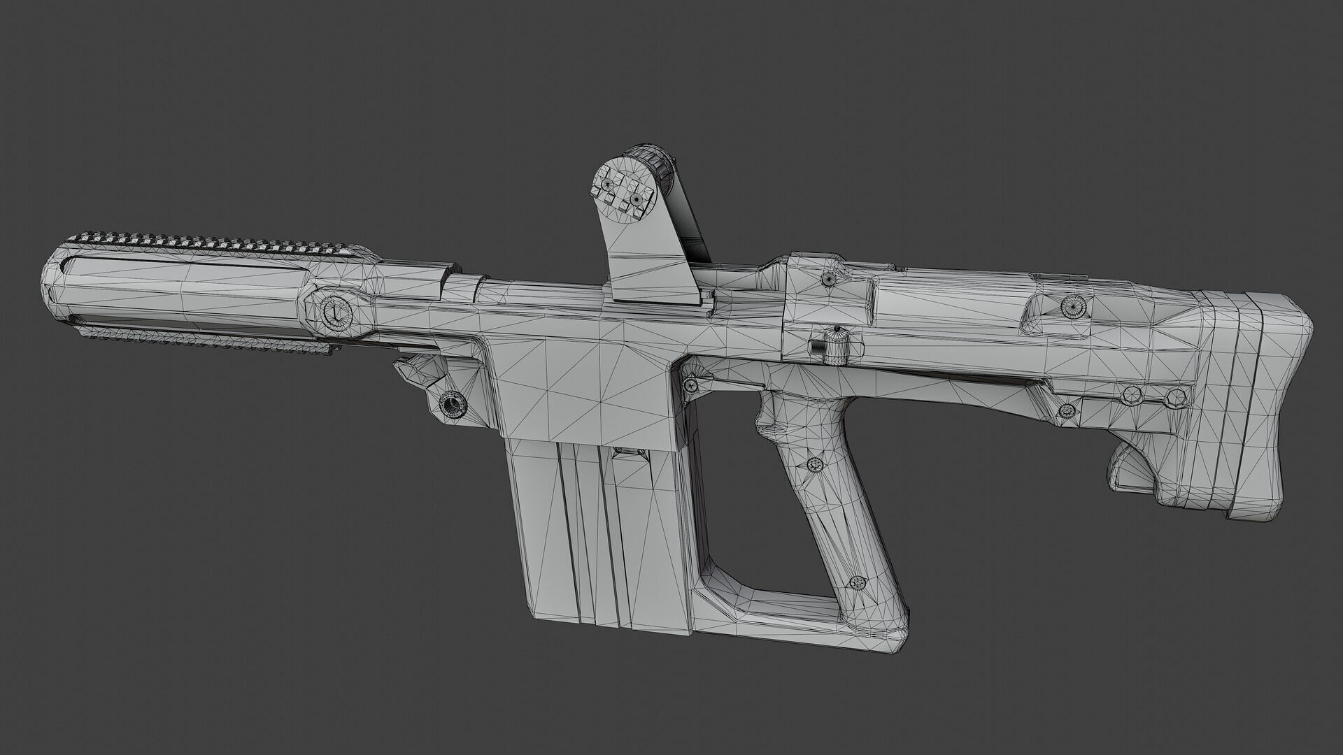 SSW40 Grenade Launcher Low-poly 3D model_5