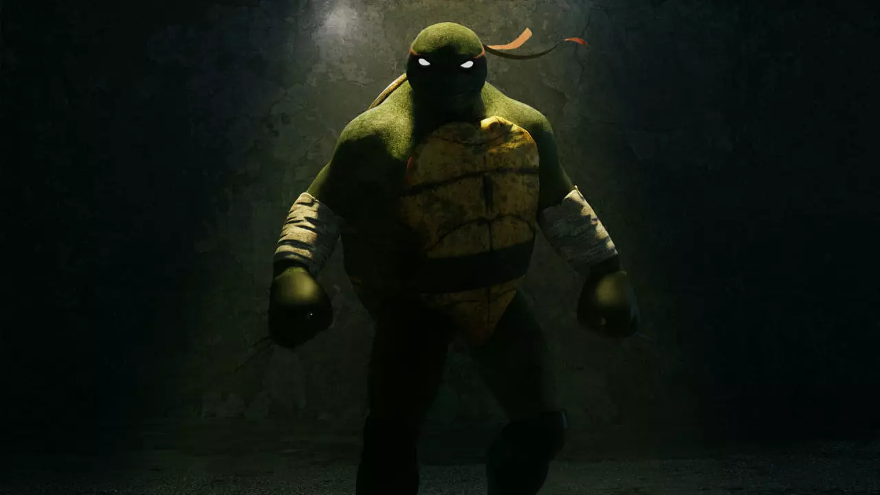 Raphael TMNT Low-poly 3D model_0