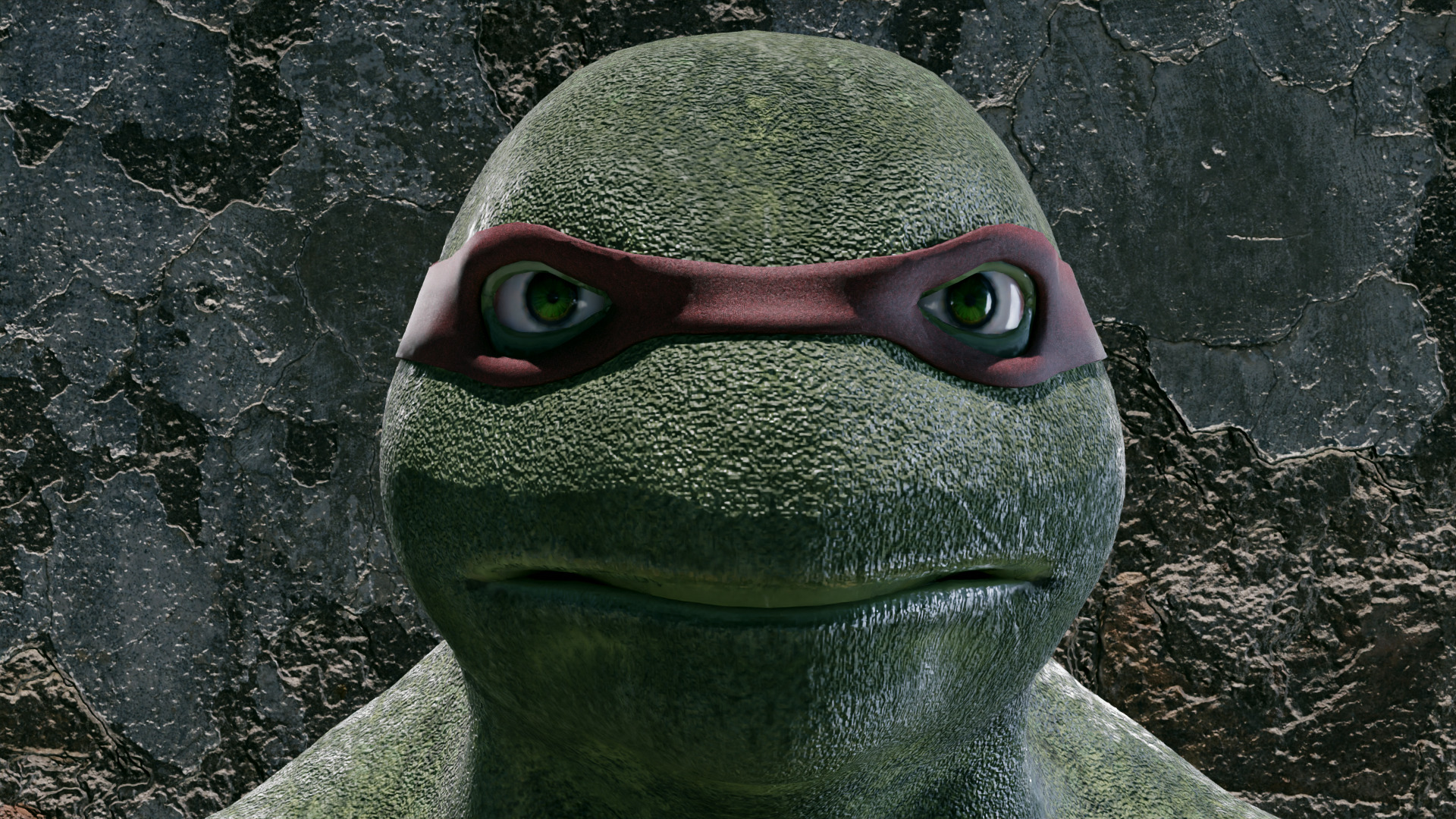 Raphael TMNT Low-poly 3D model_3