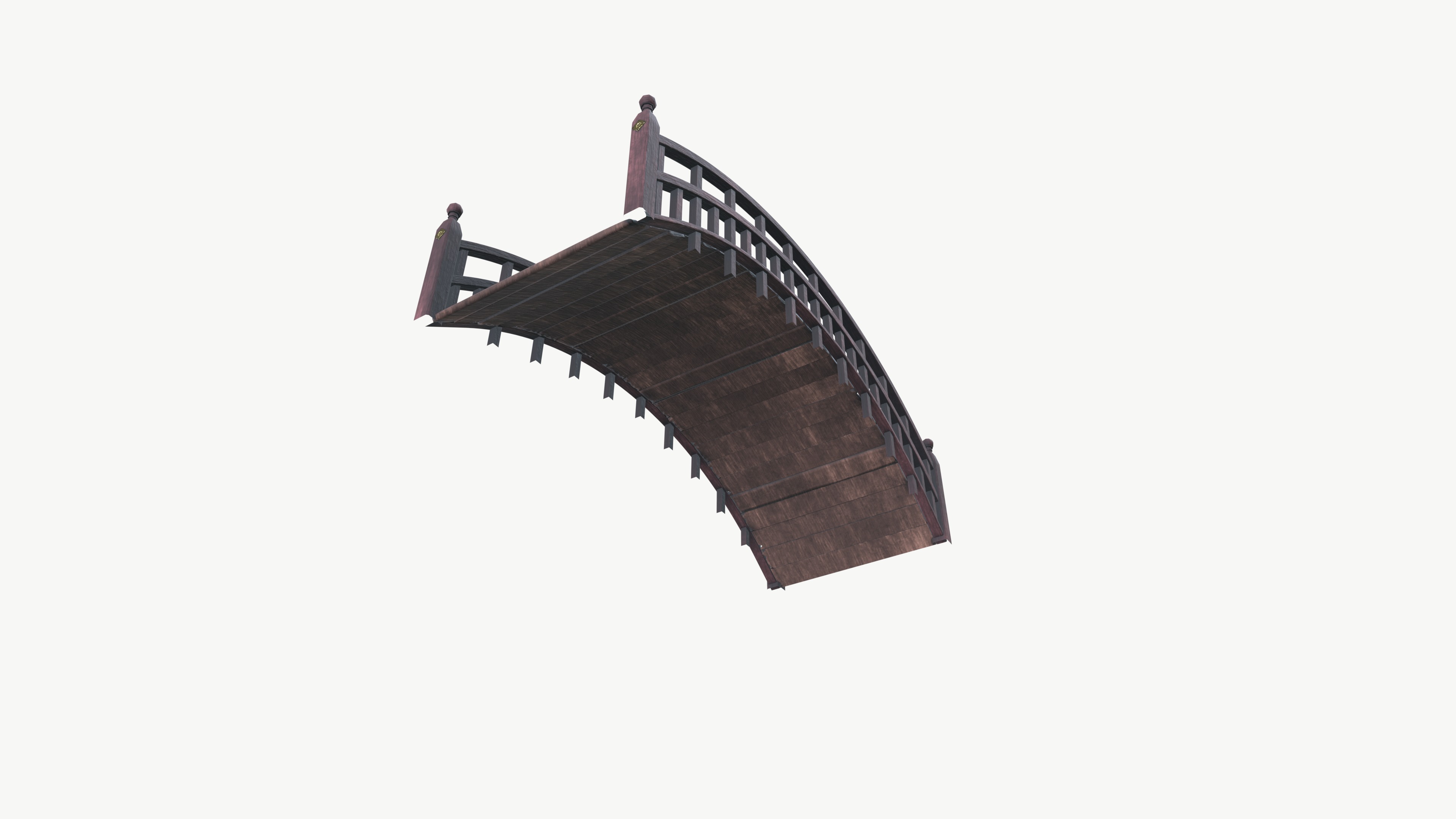 Bridge Low-poly 3D model_4