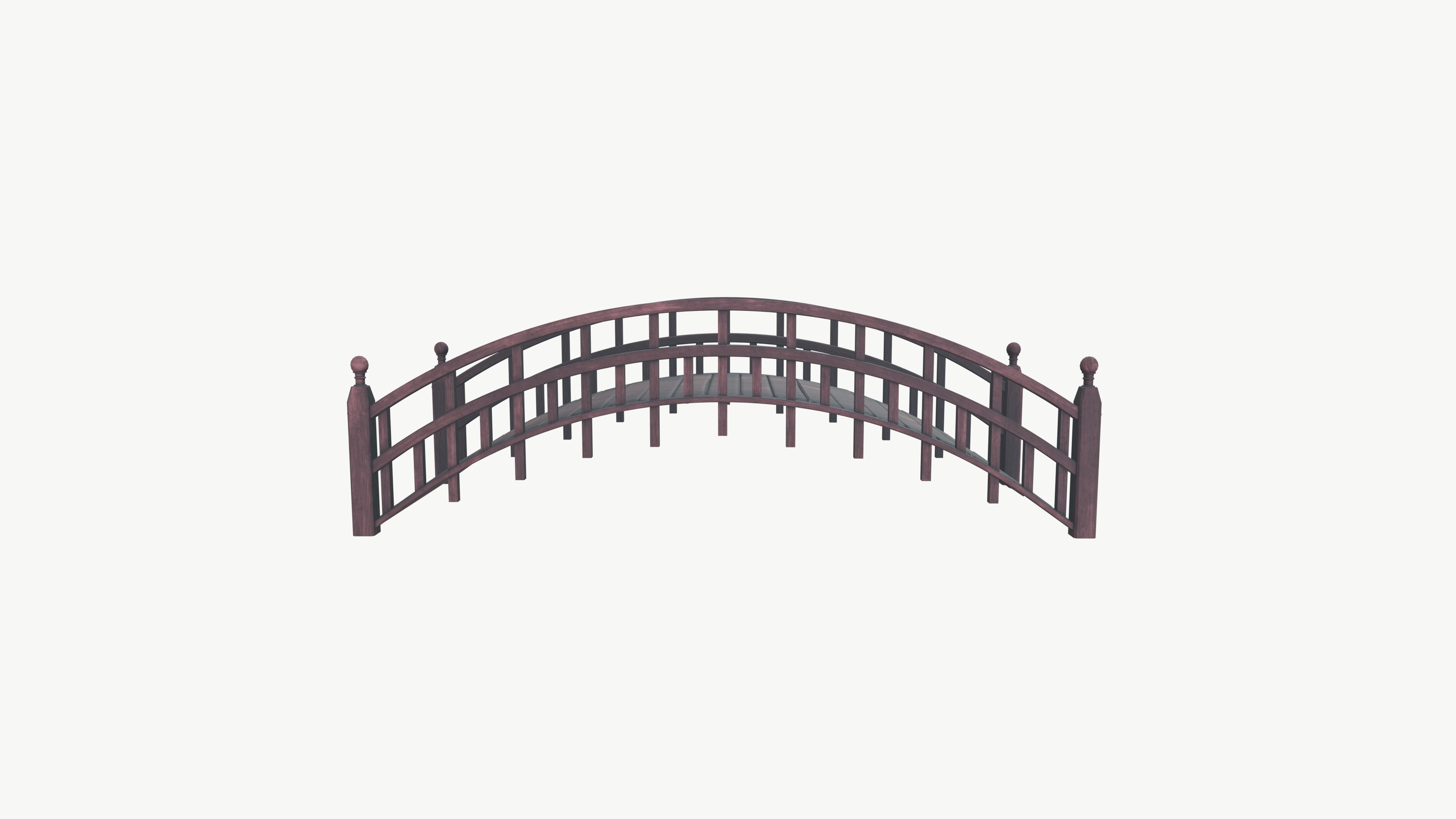 Bridge Low-poly 3D model_7