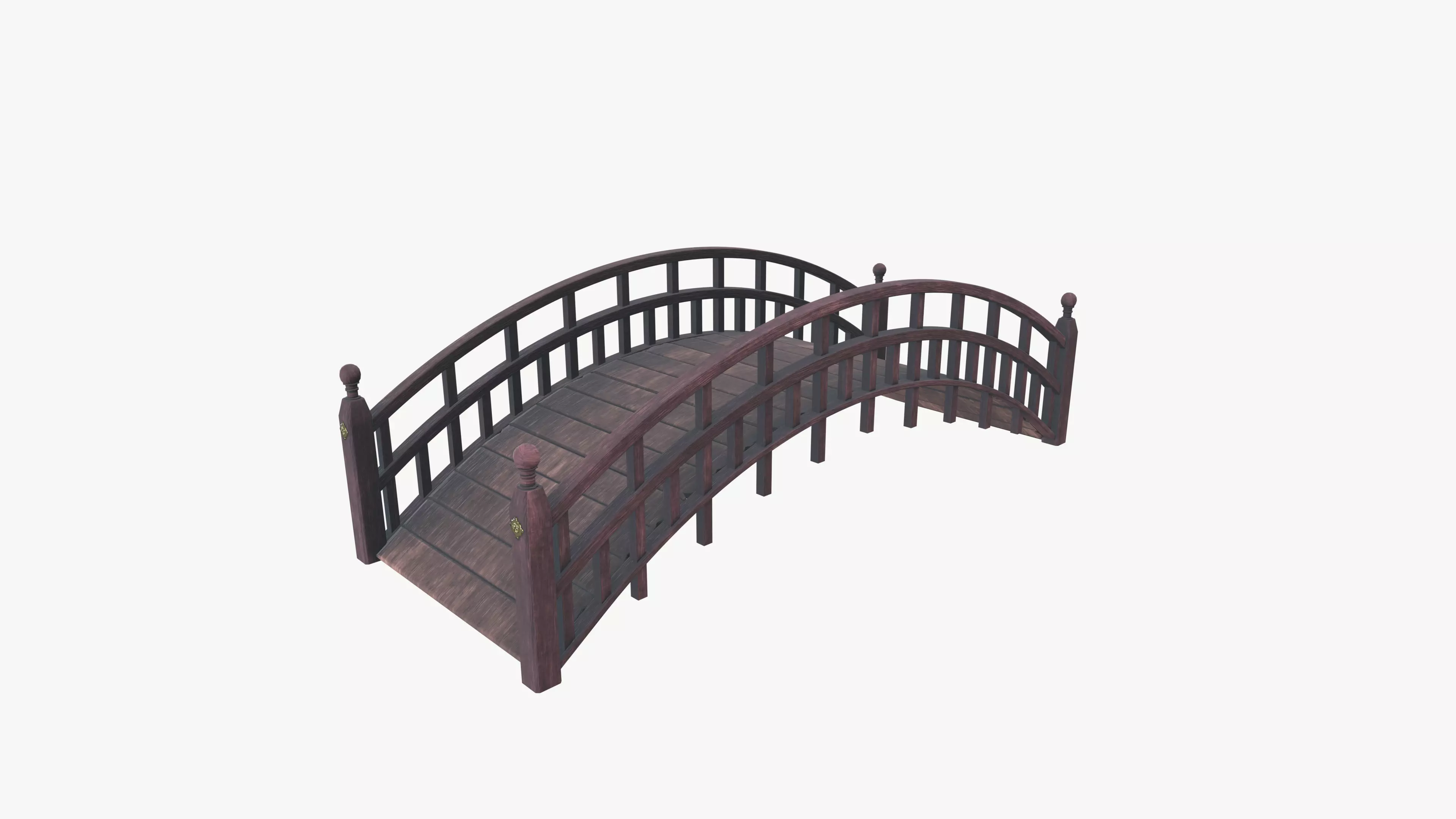 Bridge Low-poly 3D model_0
