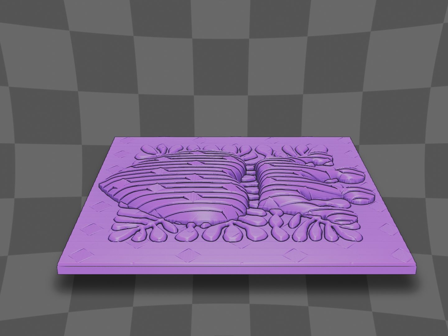 The heart crown deco for CNC and 3D printing 3D print model_6