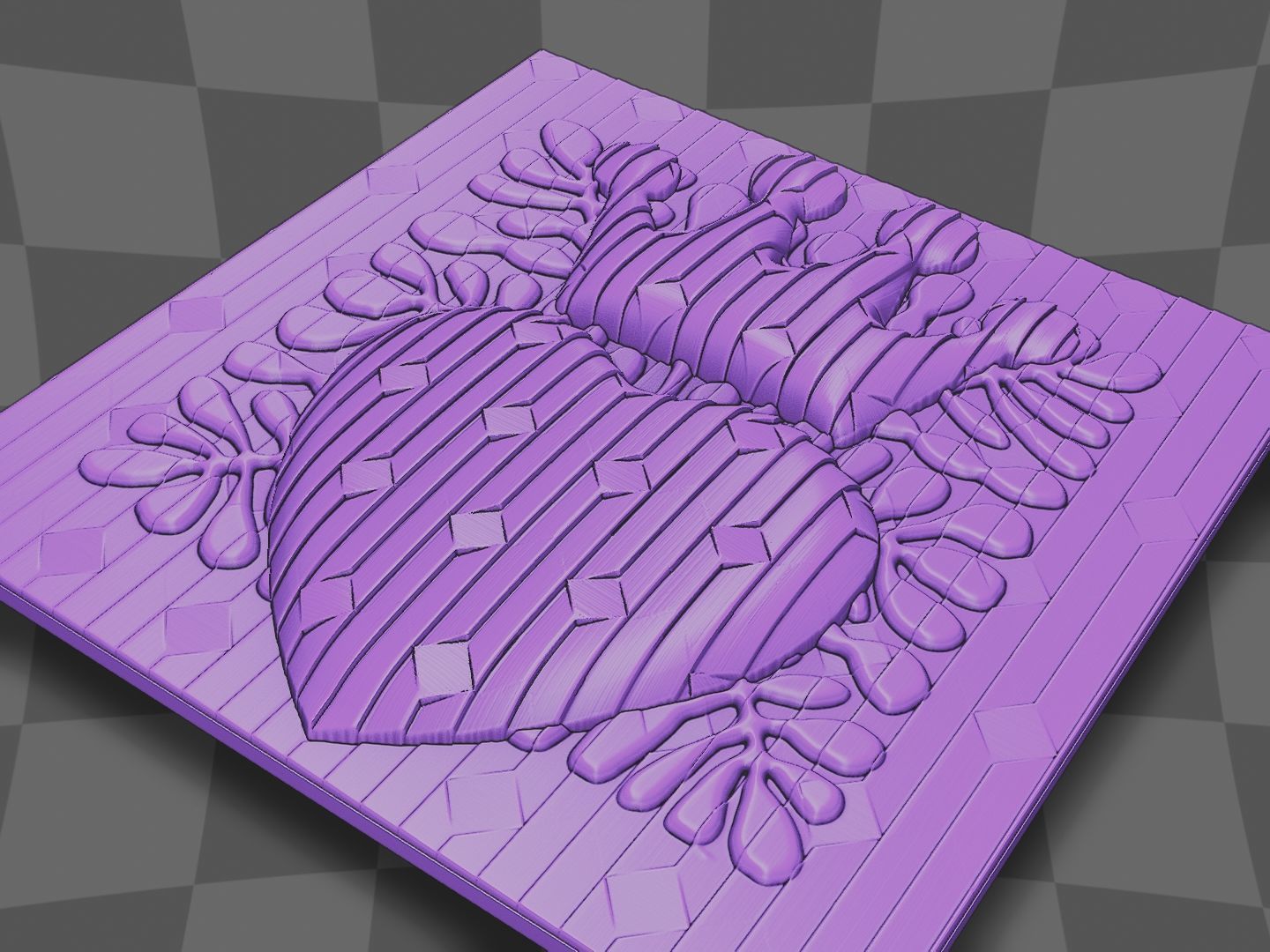 The heart crown deco for CNC and 3D printing 3D print model_7