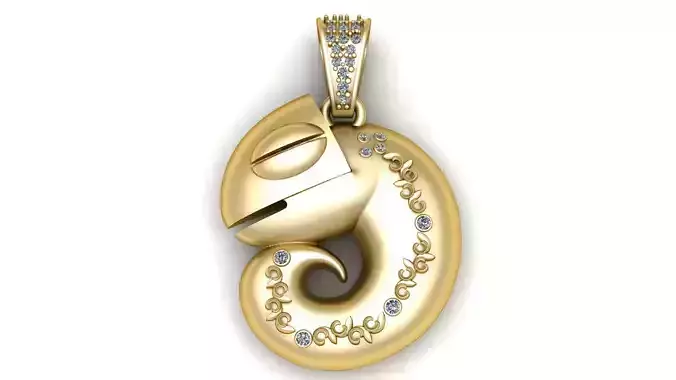 SEA FISH PENDANT 3D PRINTABLE MODEL