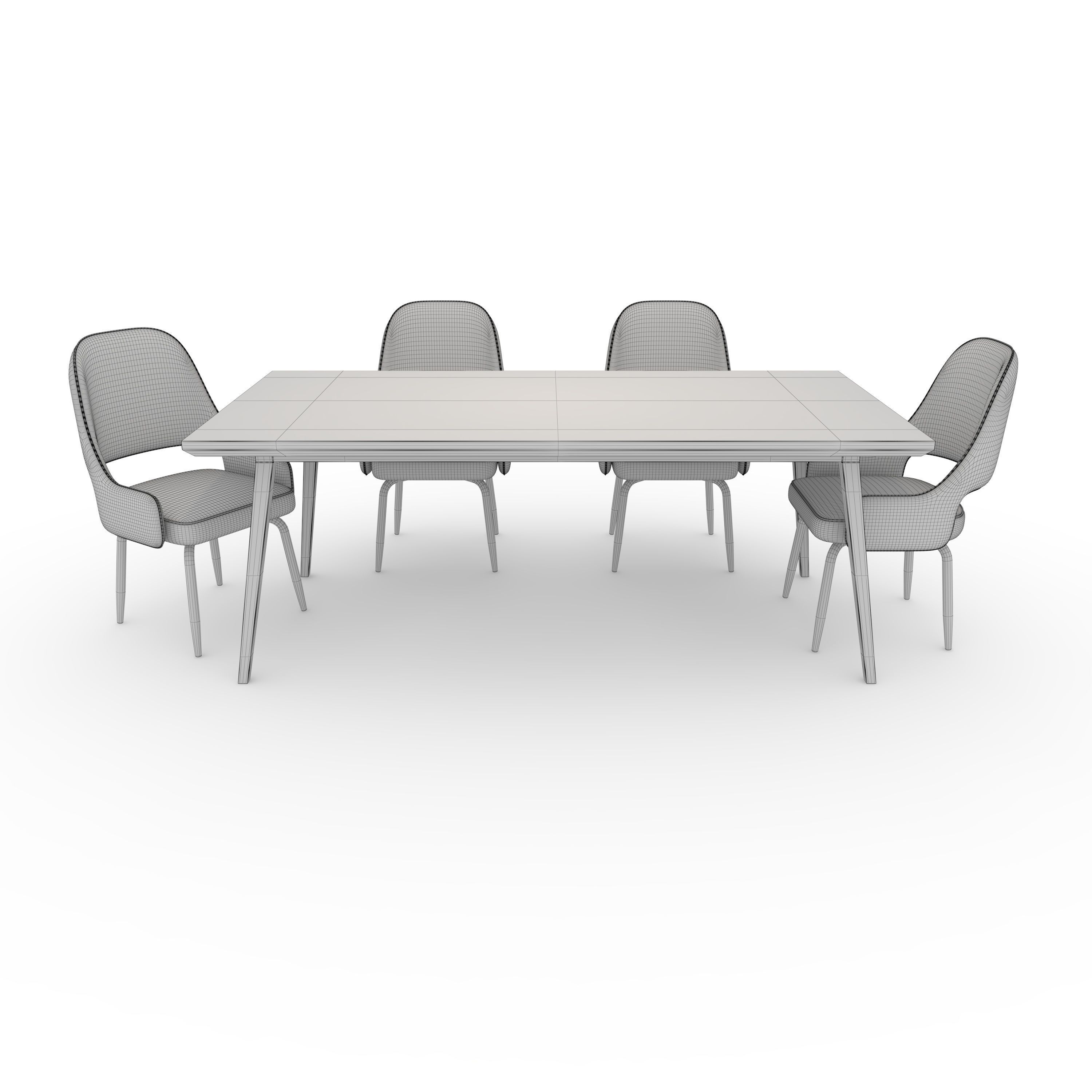 Dining Set 8 3D model_3
