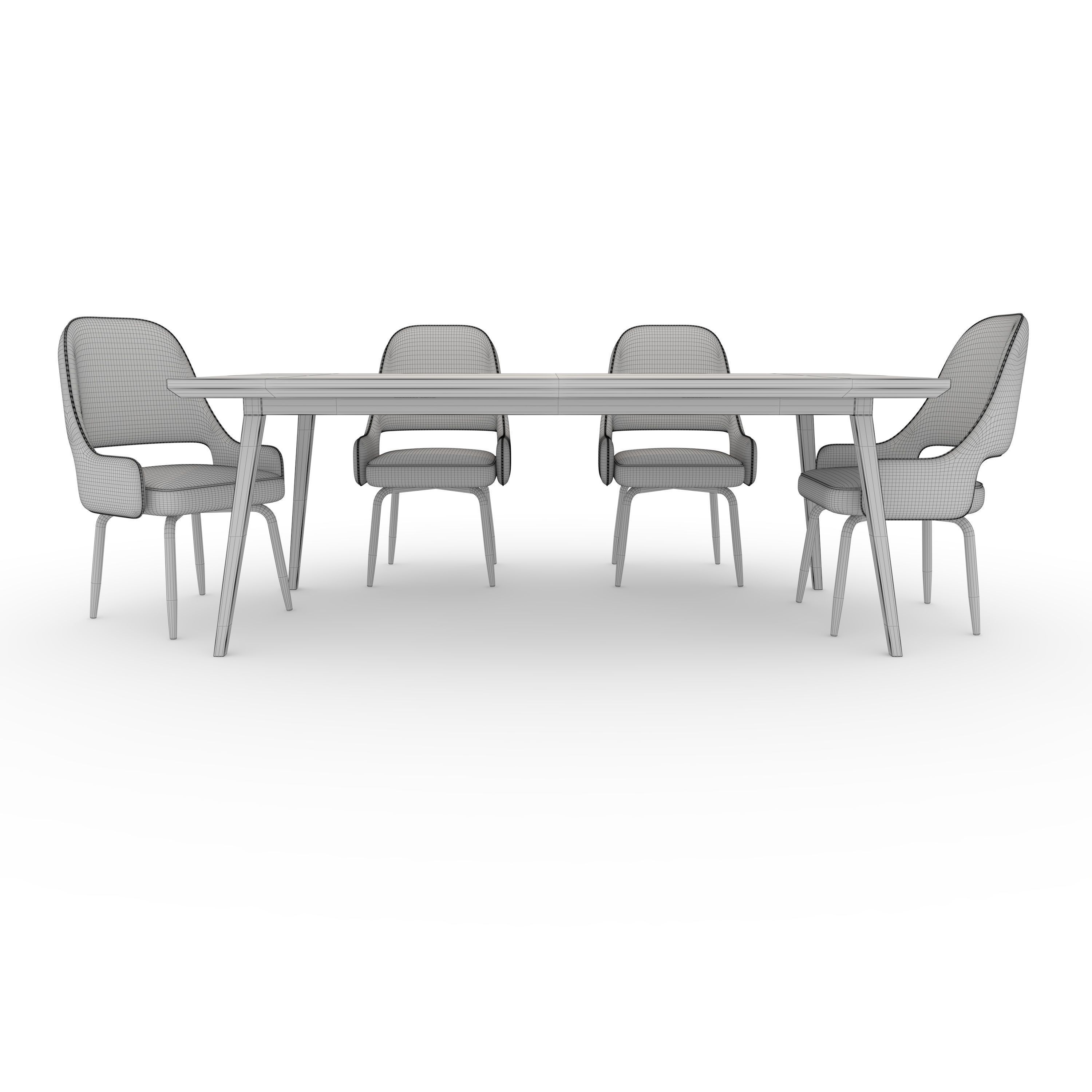 Dining Set 8 3D model_10