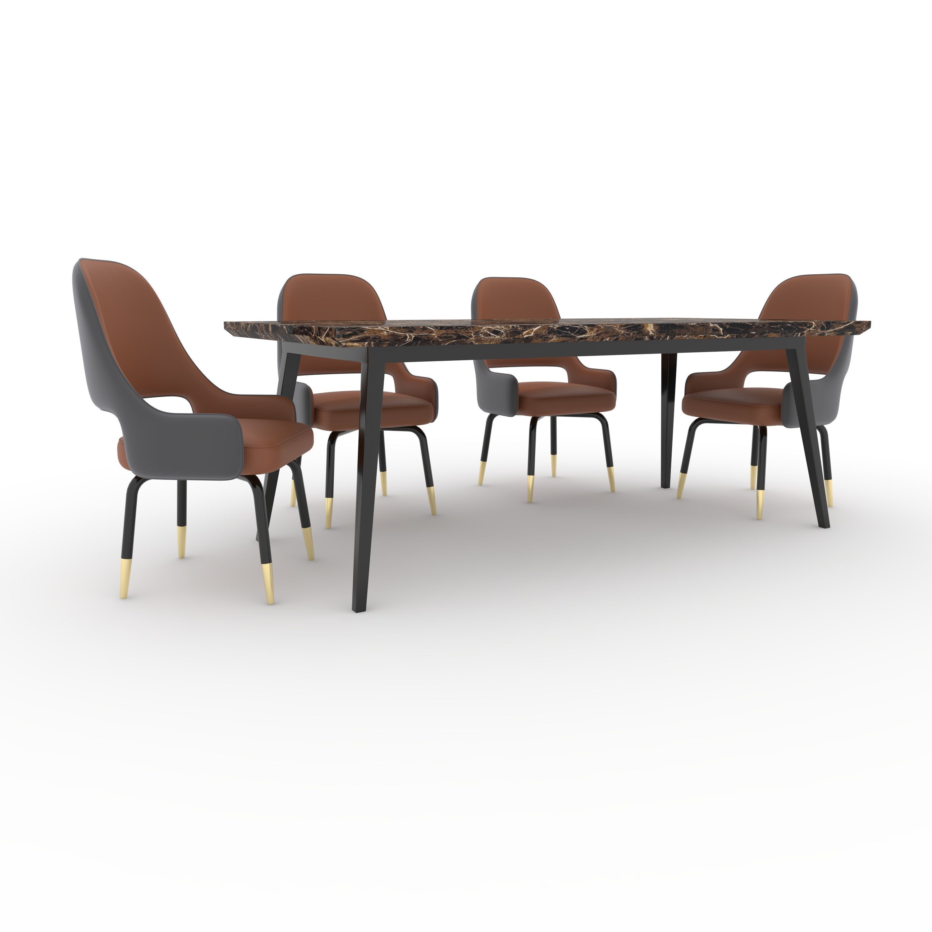 Dining Set 8 3D model_6