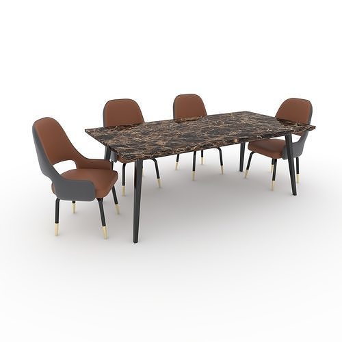 Dining Set 8 3D model