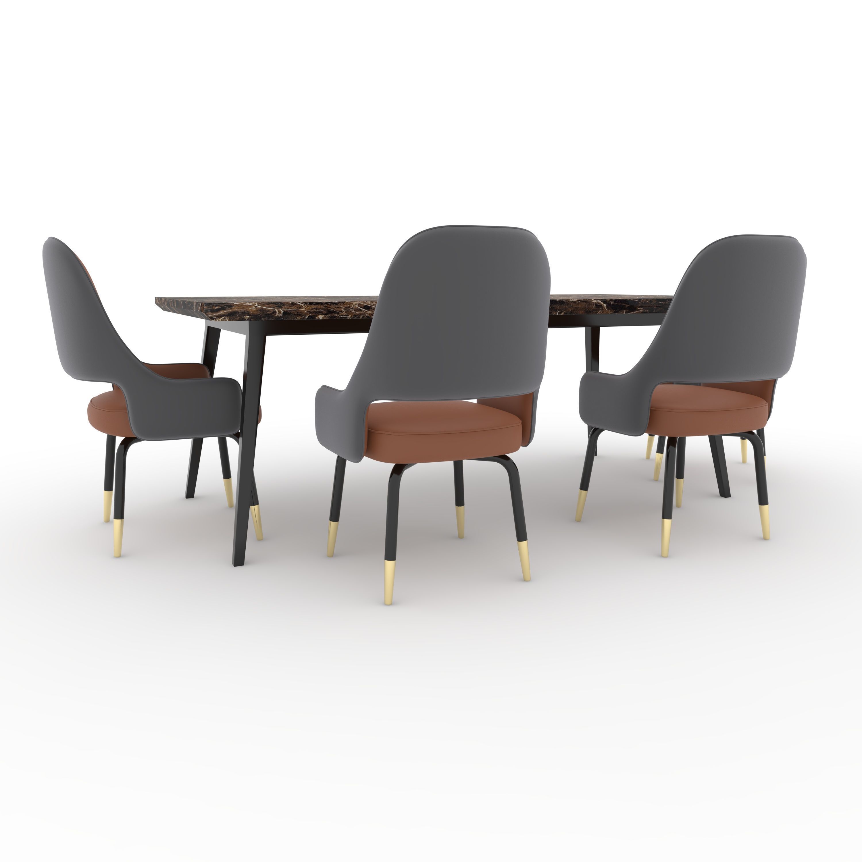 Dining Set 8 3D model_11