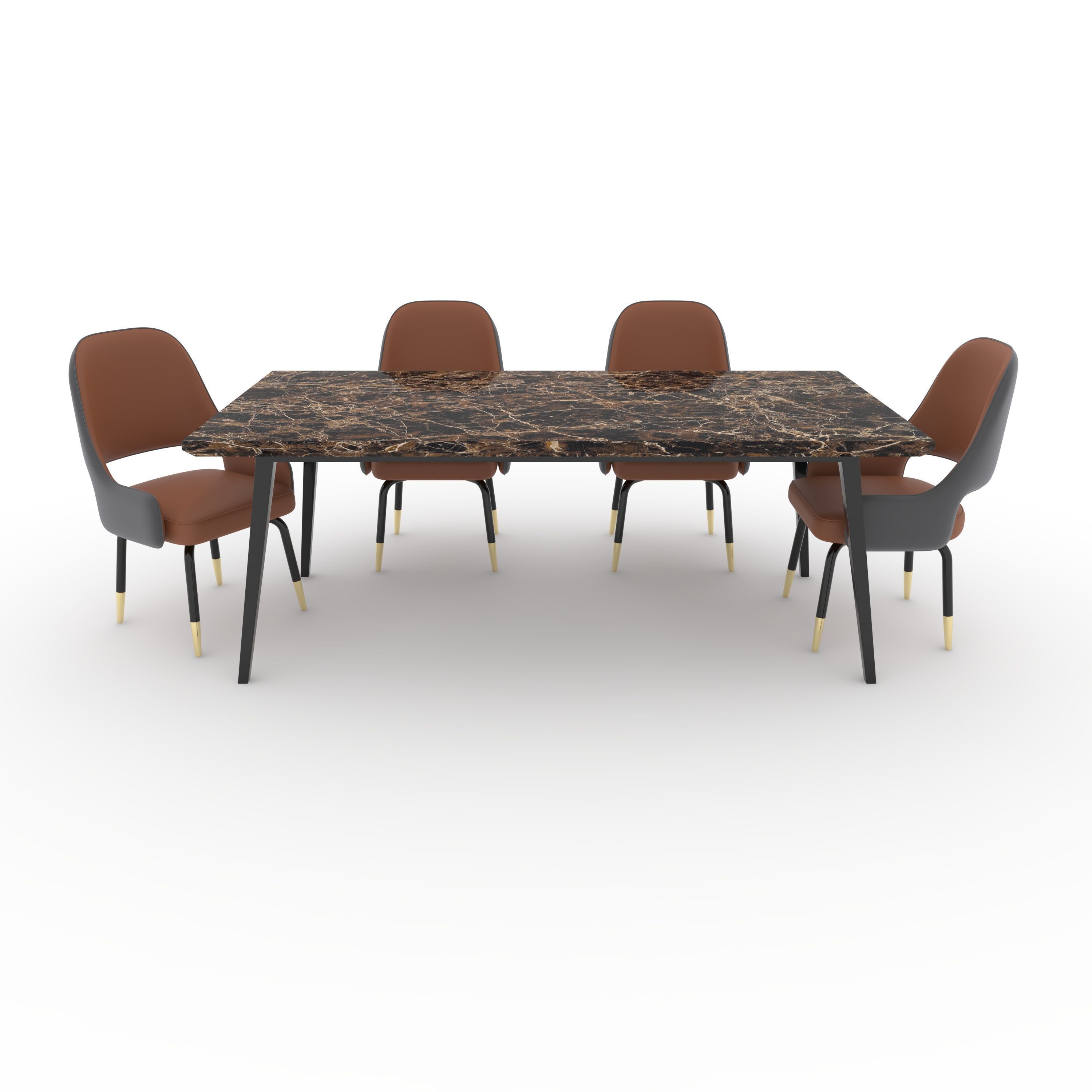 Dining Set 8 3D model_2