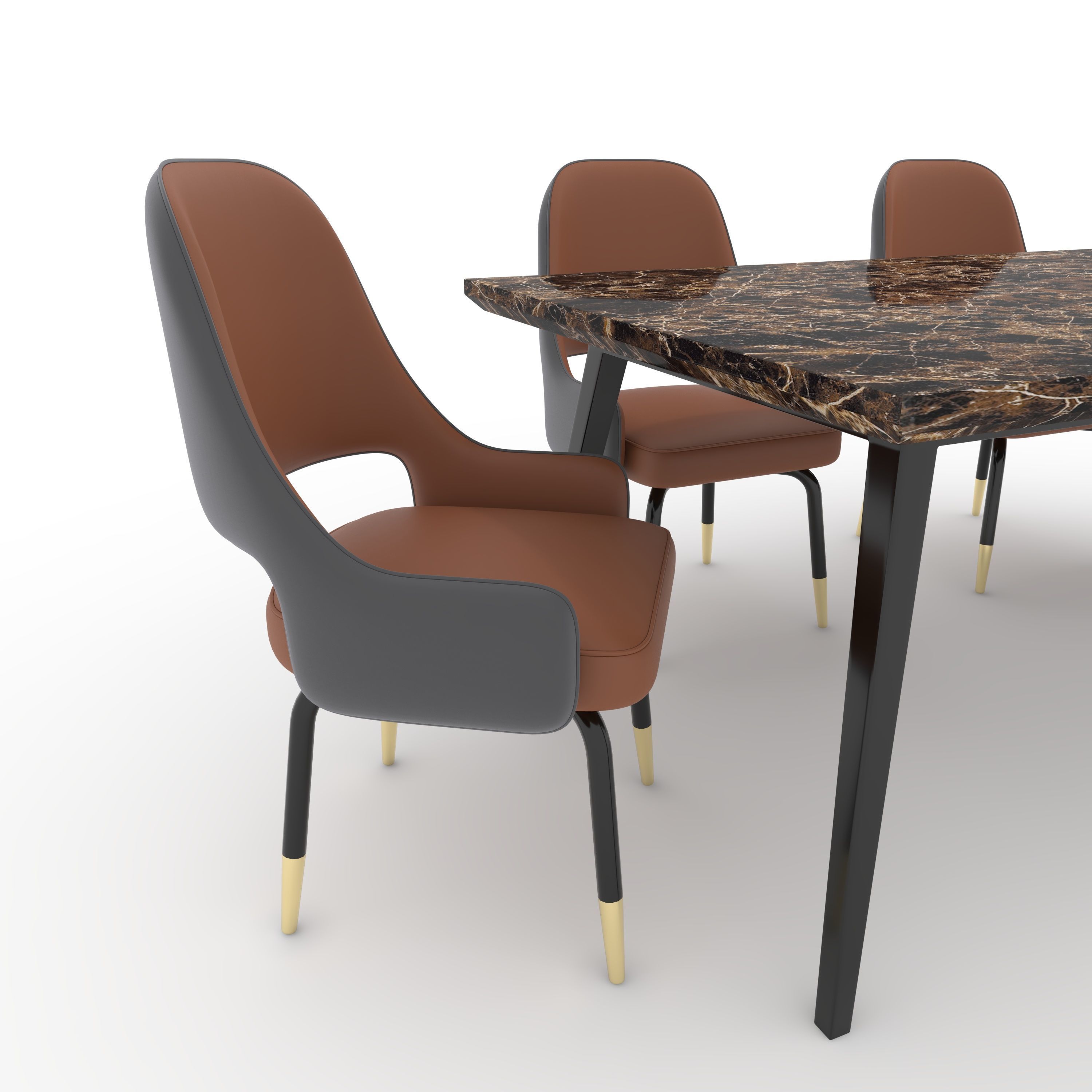 Dining Set 8 3D model_13