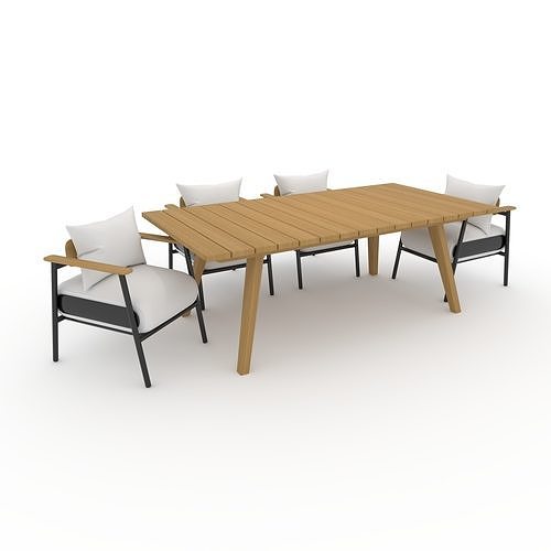 Dining Set 9 3D model