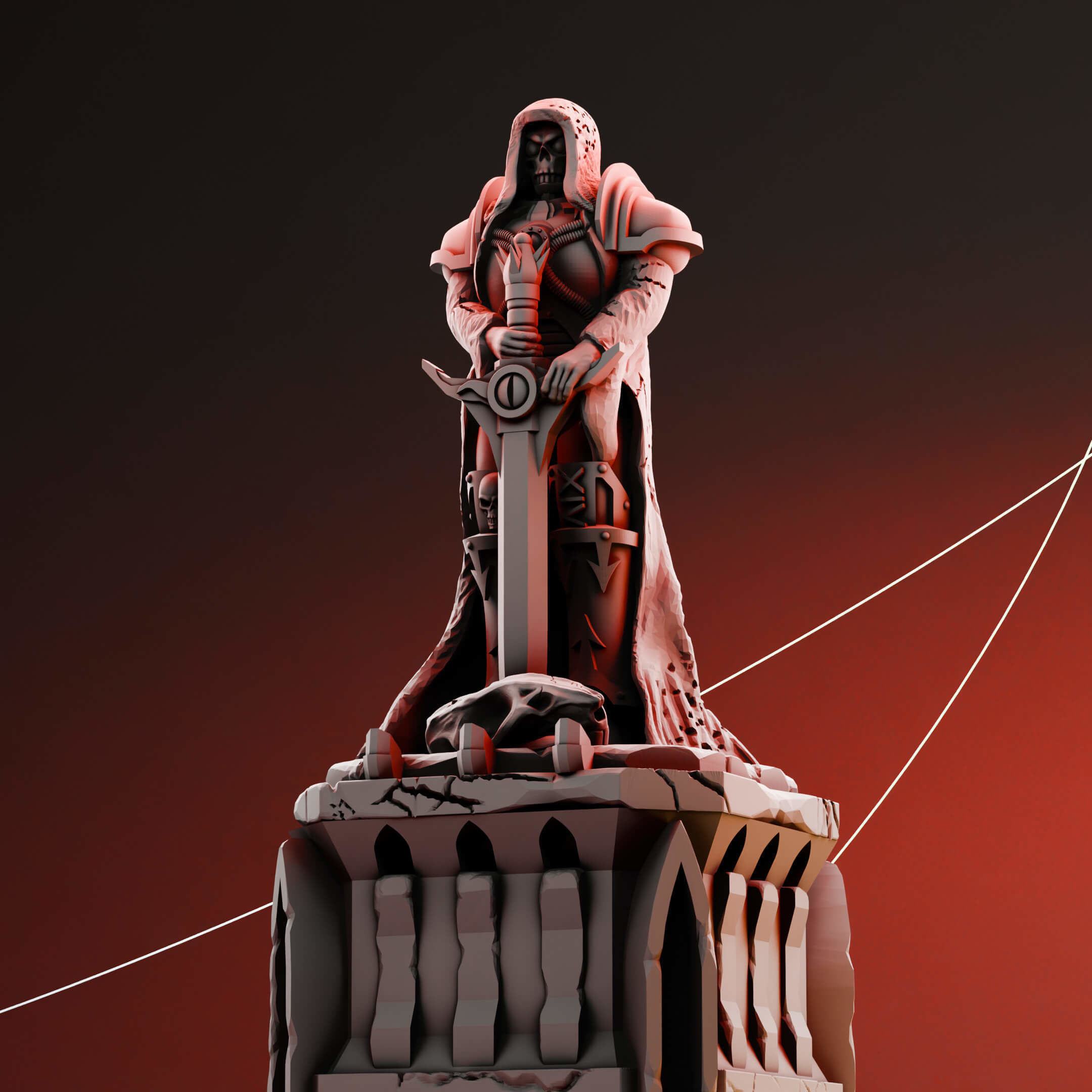 Imperial wargame ruins Modular multipart pack over 100 parts 3D print model_27