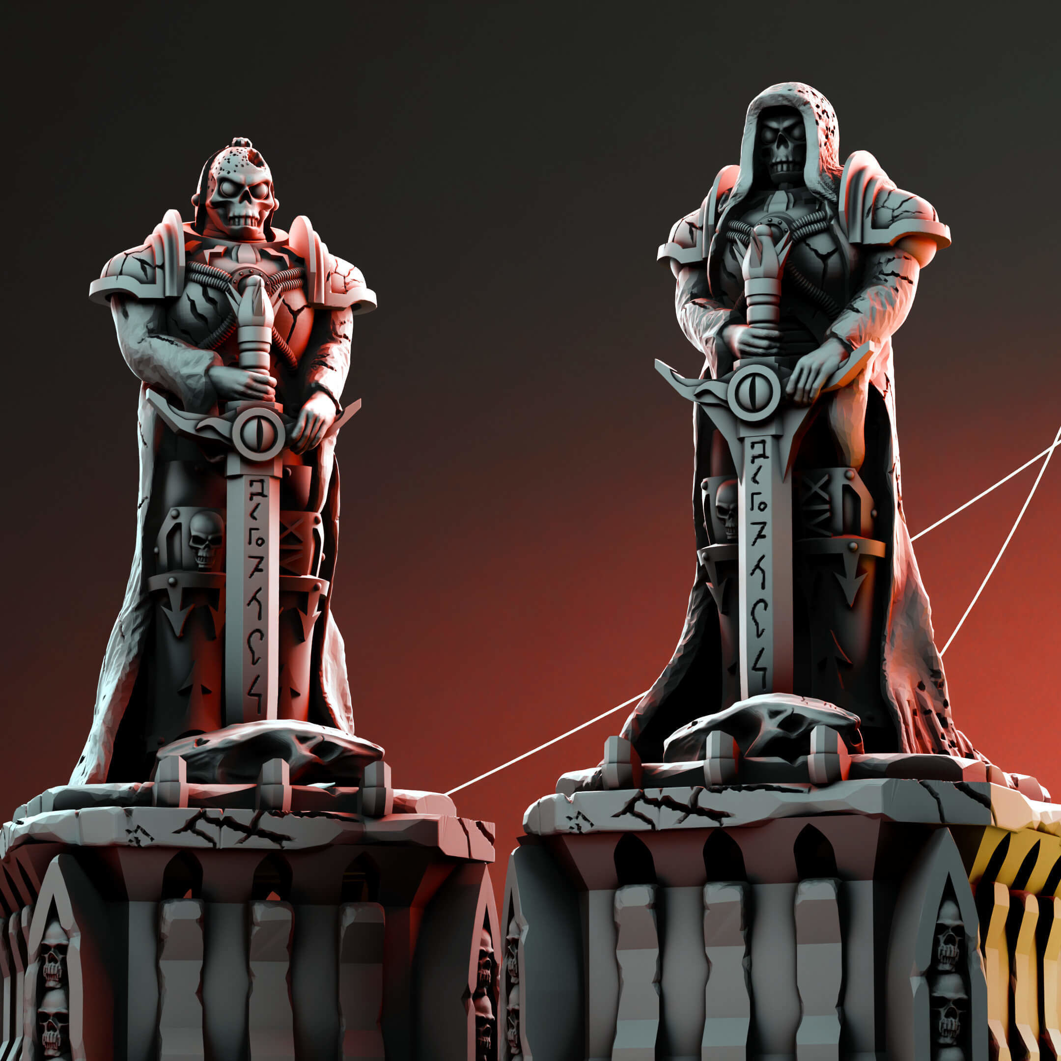 Imperial wargame ruins Modular multipart pack over 100 parts 3D print model_26