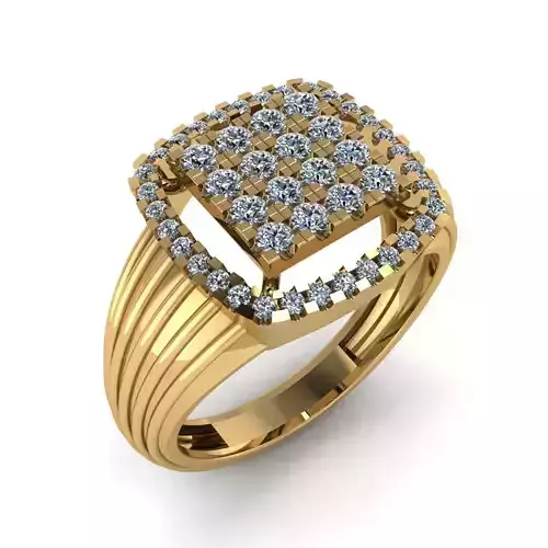 Women Diamond Ring 3dm STL  Render Details - R-42
