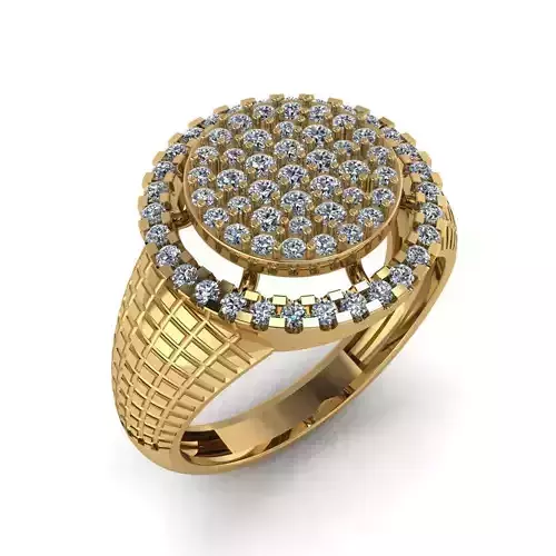 Women Diamond Ring 3dm STL  Render Details - R-43