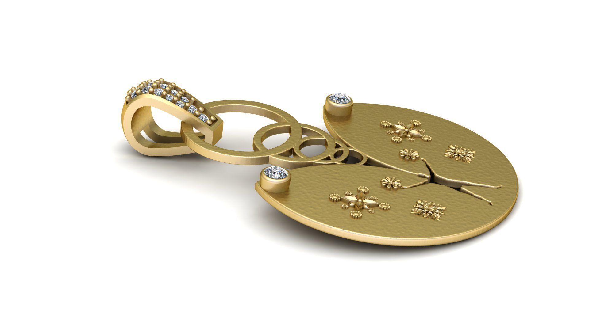 HUMAN DESIGN PENDANT 3D PRINTABLE MODEL 3D print model_3