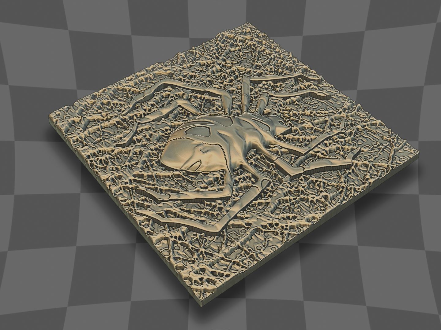 A poisonous spider for home decoration 3D print model_5