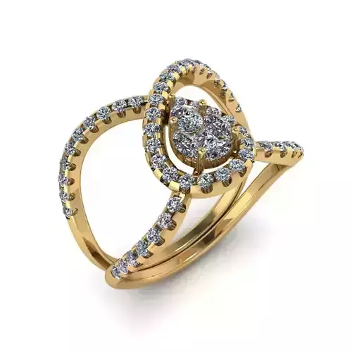 Jewelry 3D Models with render and 3dm  stl  - R-46