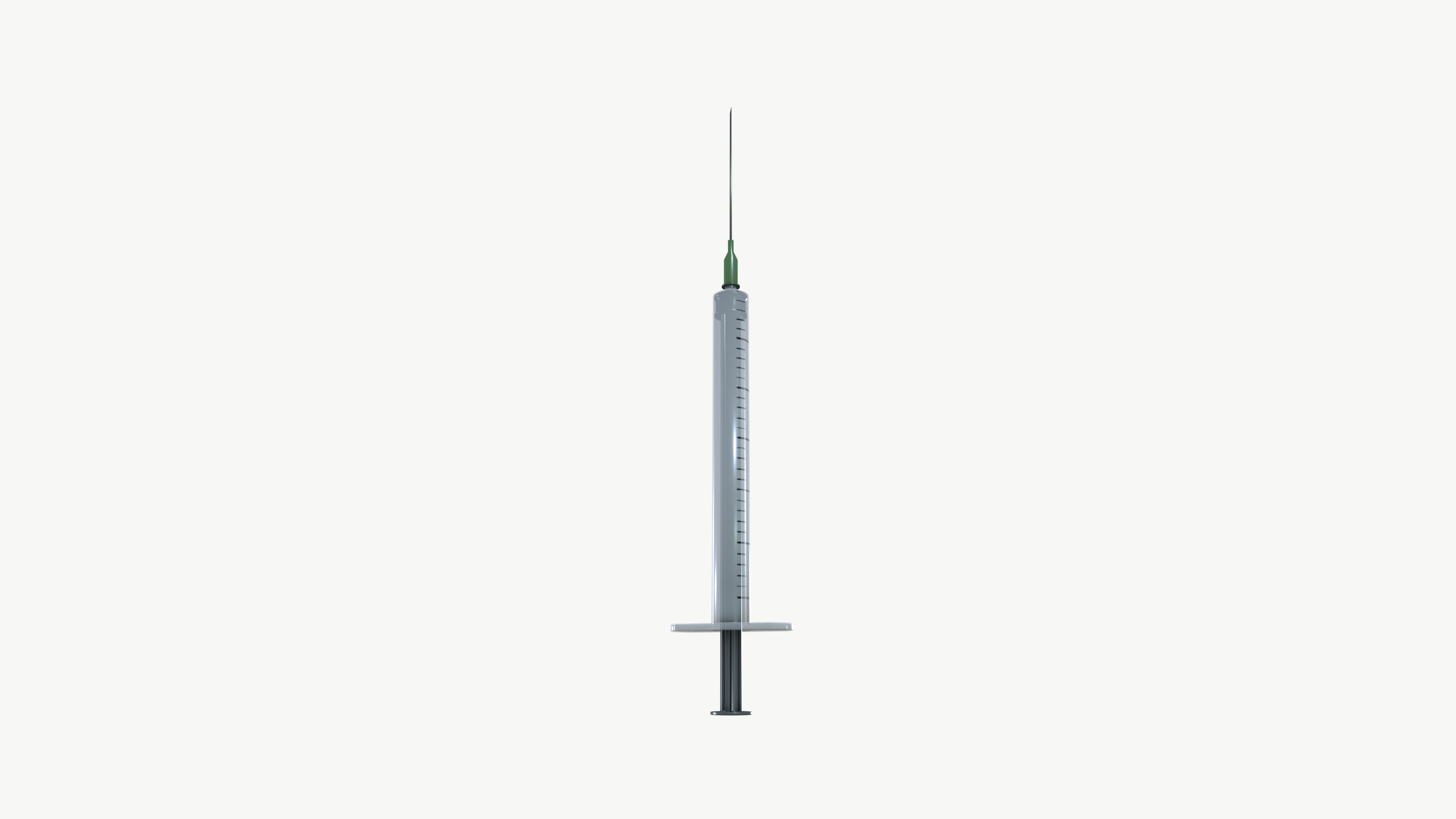 Syringe Low-poly 3D model_4