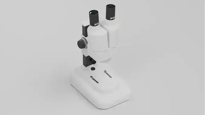 Low-Poly PBR Microscope 