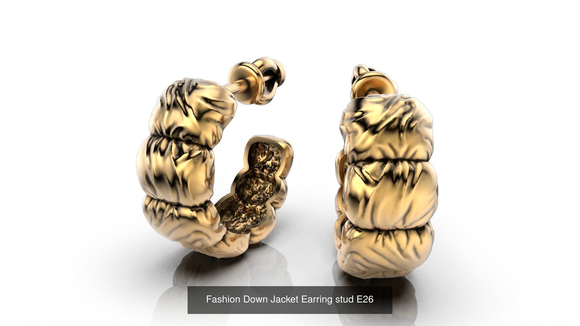 Fashion Down Jacket set 3D Model Collection_3