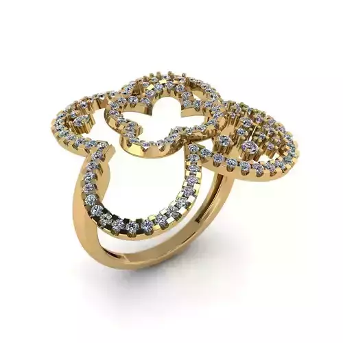 Jewelry 3D Models with render and 3dm  stl  - R-50