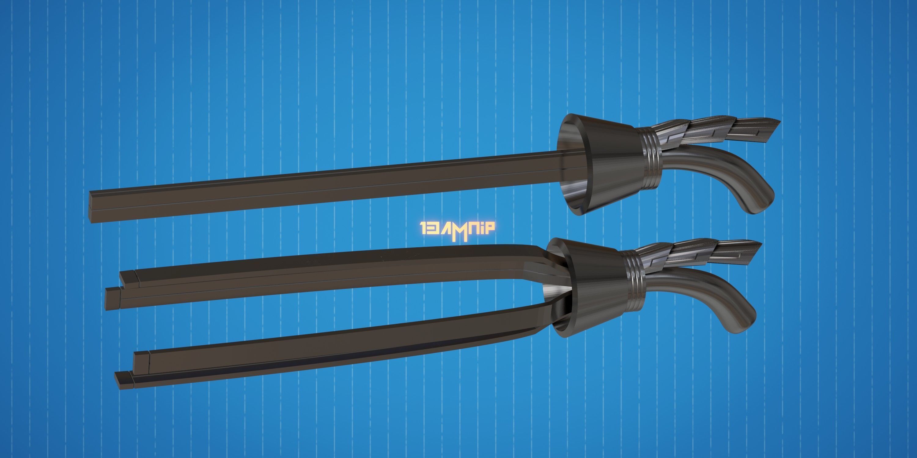 Narukami quinque 3D print model_2