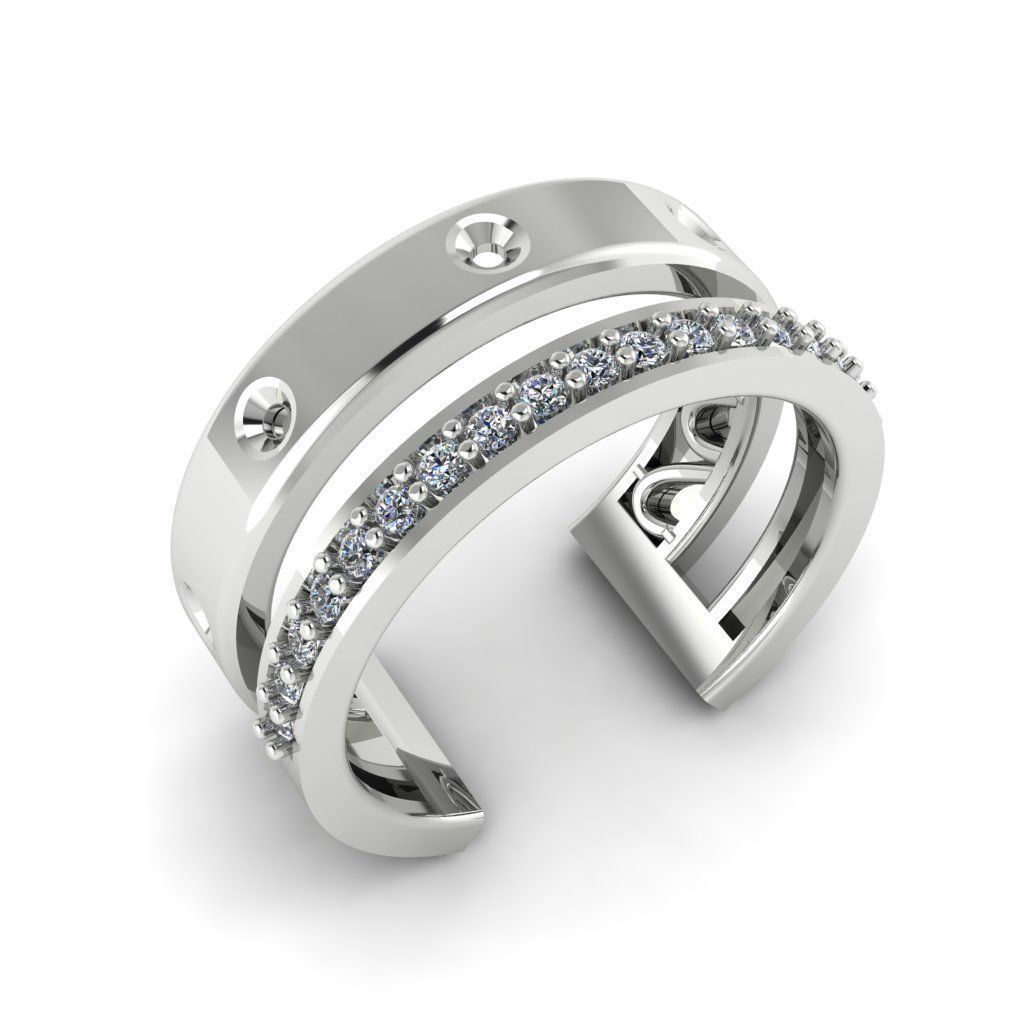 Jewelry 3D Models with render and 3dm stl - R-53 3D print model_2