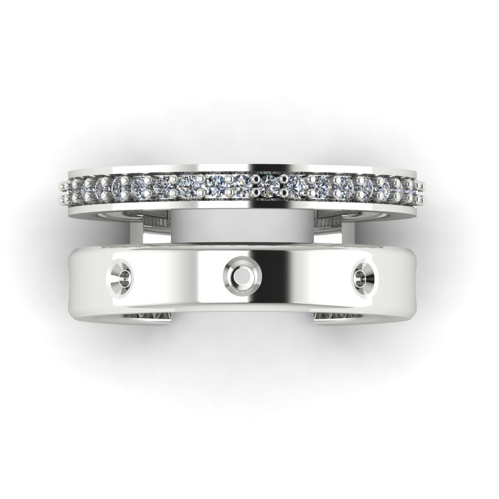 Jewelry 3D Models with render and 3dm stl - R-53 3D print model_10