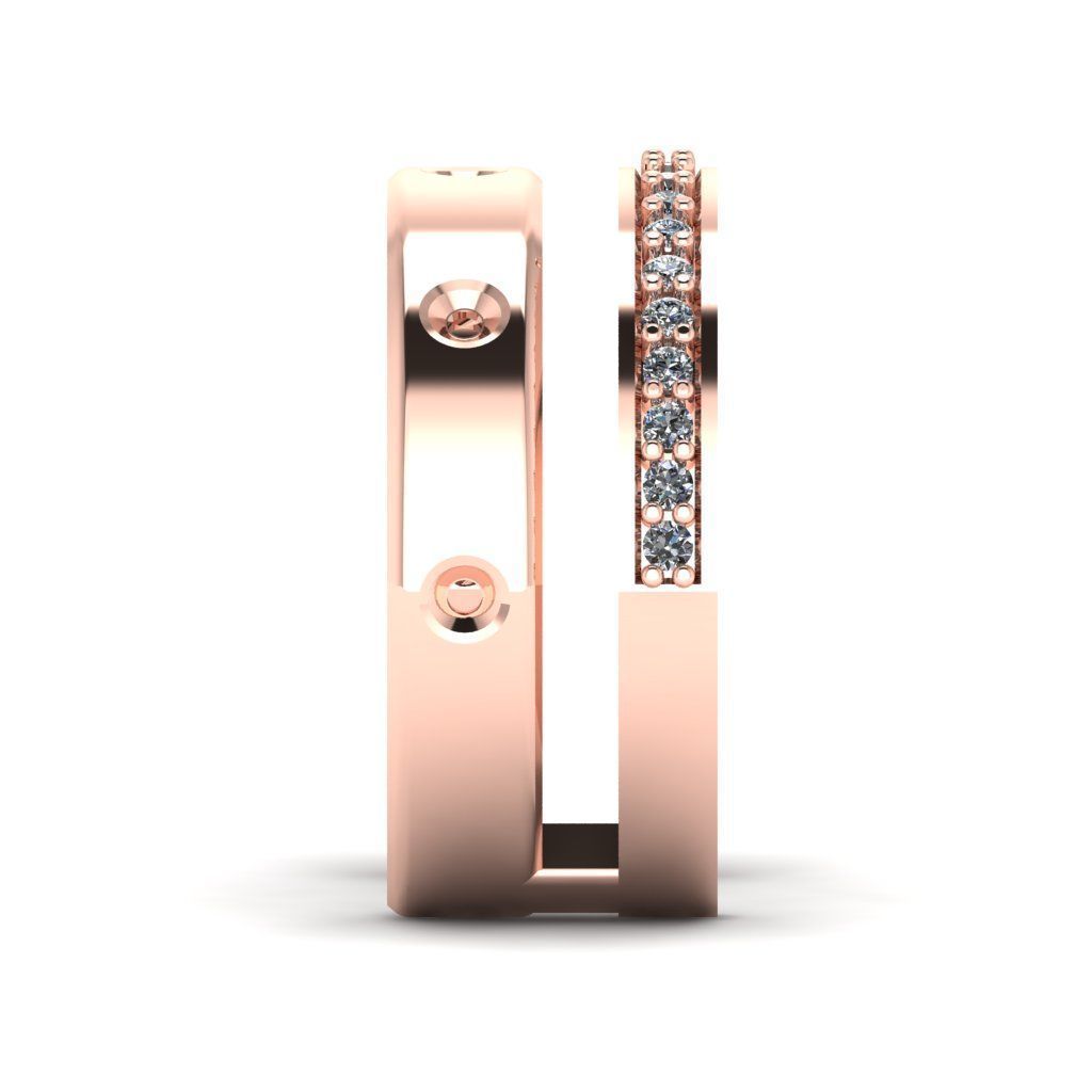 Jewelry 3D Models with render and 3dm stl - R-53 3D print model_6