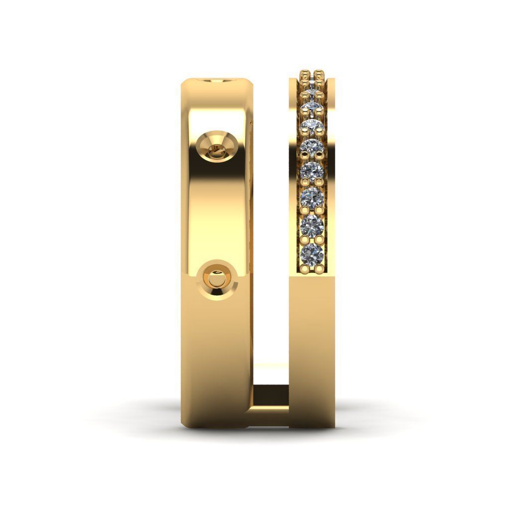 Jewelry 3D Models with render and 3dm stl - R-53 3D print model_8