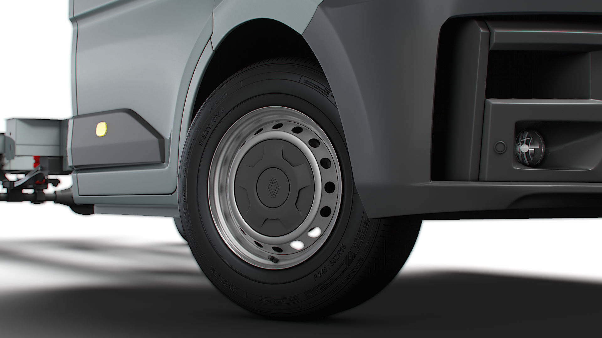 Renault Master Single Cab L3 Chassis 2024 3D model_11