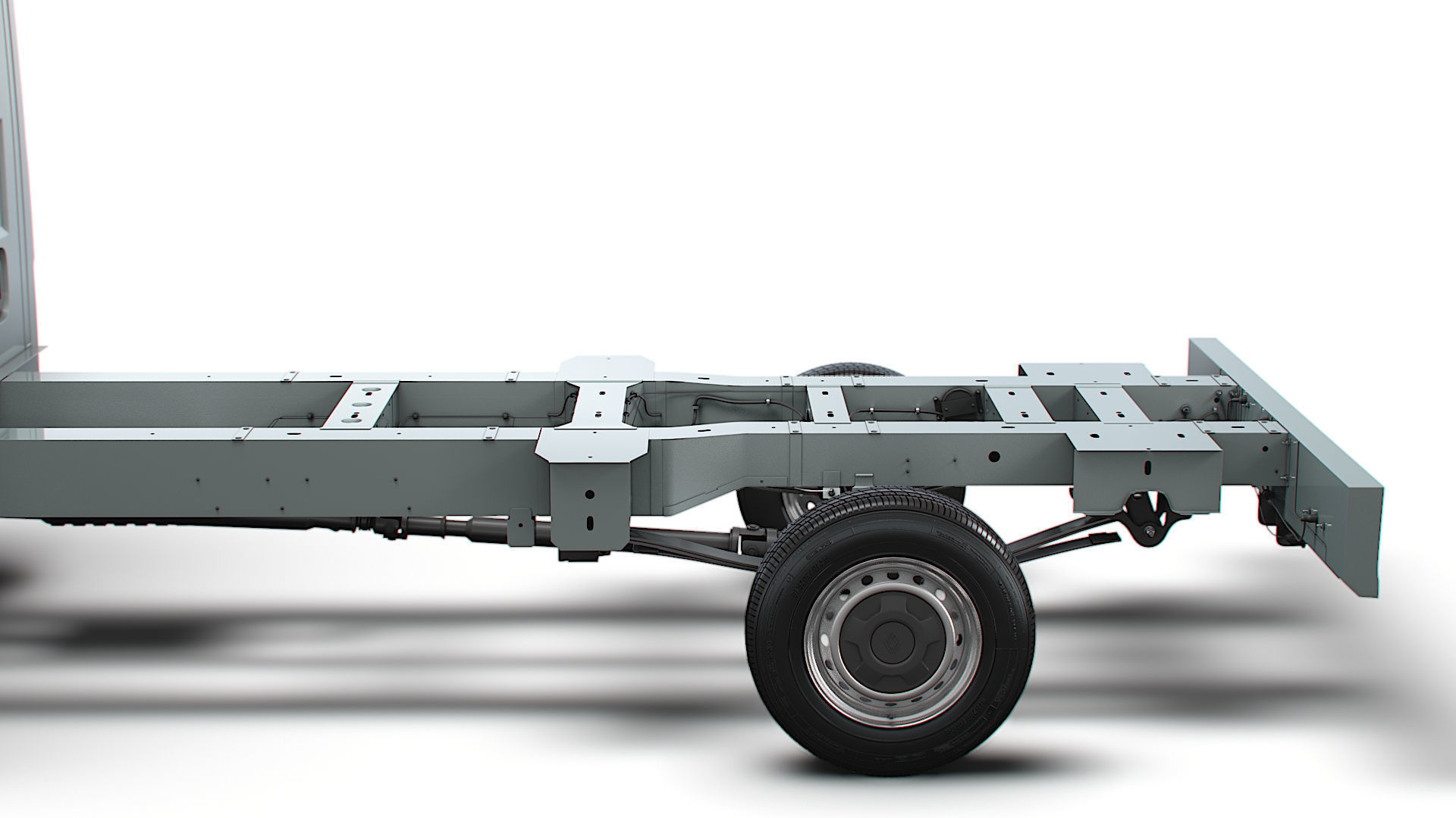 Renault Master Single Cab L3 Chassis 2024 3D model_4