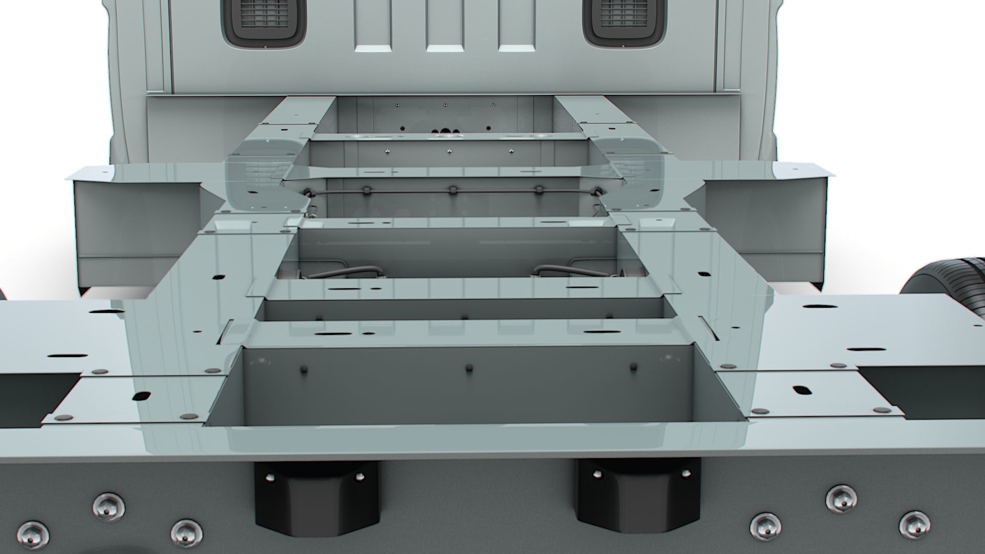 Renault Master Single Cab L3 Chassis 2024 3D model_10